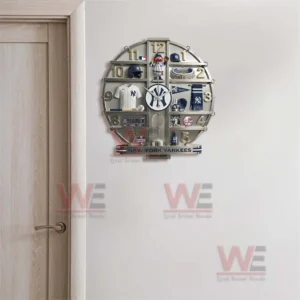New York Yankees decorative wall clock with strong team identity bold baseball spirit and premium collectible appearance!