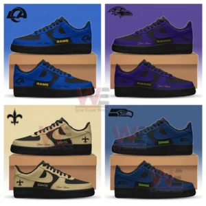 nfl football team black in black limited edition air force 1 shoes img 6 nkMPX