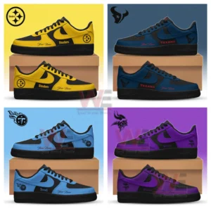nfl football team black in black limited edition air force 1 shoes img 7 WZEcx