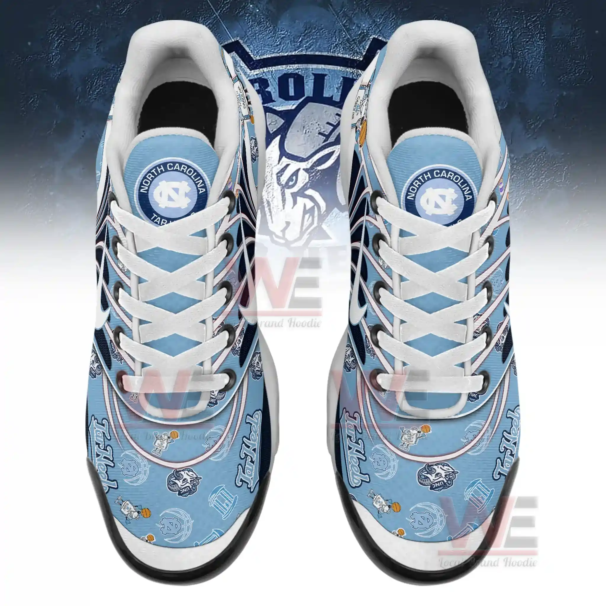 North Carolina Tar Heels Air Max Plus TN Shoes 5 North Carolina Tar Heels Air Max Plus TN Shoes - Image 5