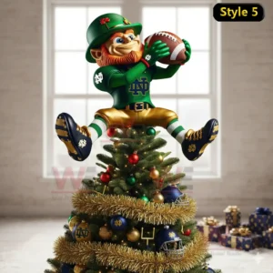 notre dame fighting irish christmas tree topper img 4 2n382