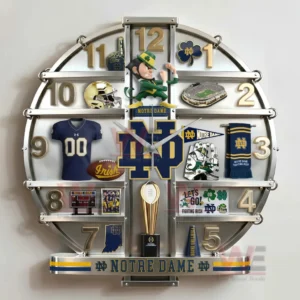Notre Dame Fighting Irish Home Decorative 3D Wall Clock 9 notre dame fighting irish home decorative 3d wall clock img 4 V5Sft