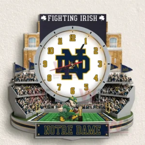 Notre Dame Fighting Irish Stadium Decorative 3D Wall Clock 9 notre dame fighting irish stadium decorative 3d wall clock img 4 HUHmW