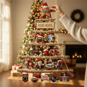 Ole Miss Rebels Premium Rustic Wall Christmas Tree