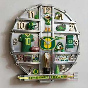 Oregon Ducks Home Decorative 3D Wall Clock 11 oregon ducks home decorative 3d wall clock img 5 pZCvU
