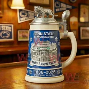 Penn State Beaver Stadium 140th Anniversary Collectible Beer Stein