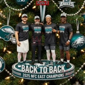 philadelphia eagles back to back 2025 nfc east champions ornament img 4 9kLey