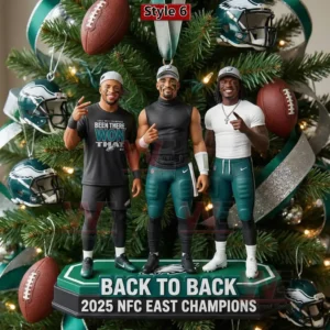 philadelphia eagles back to back 2025 nfc east champions ornament img 5 WBYUs