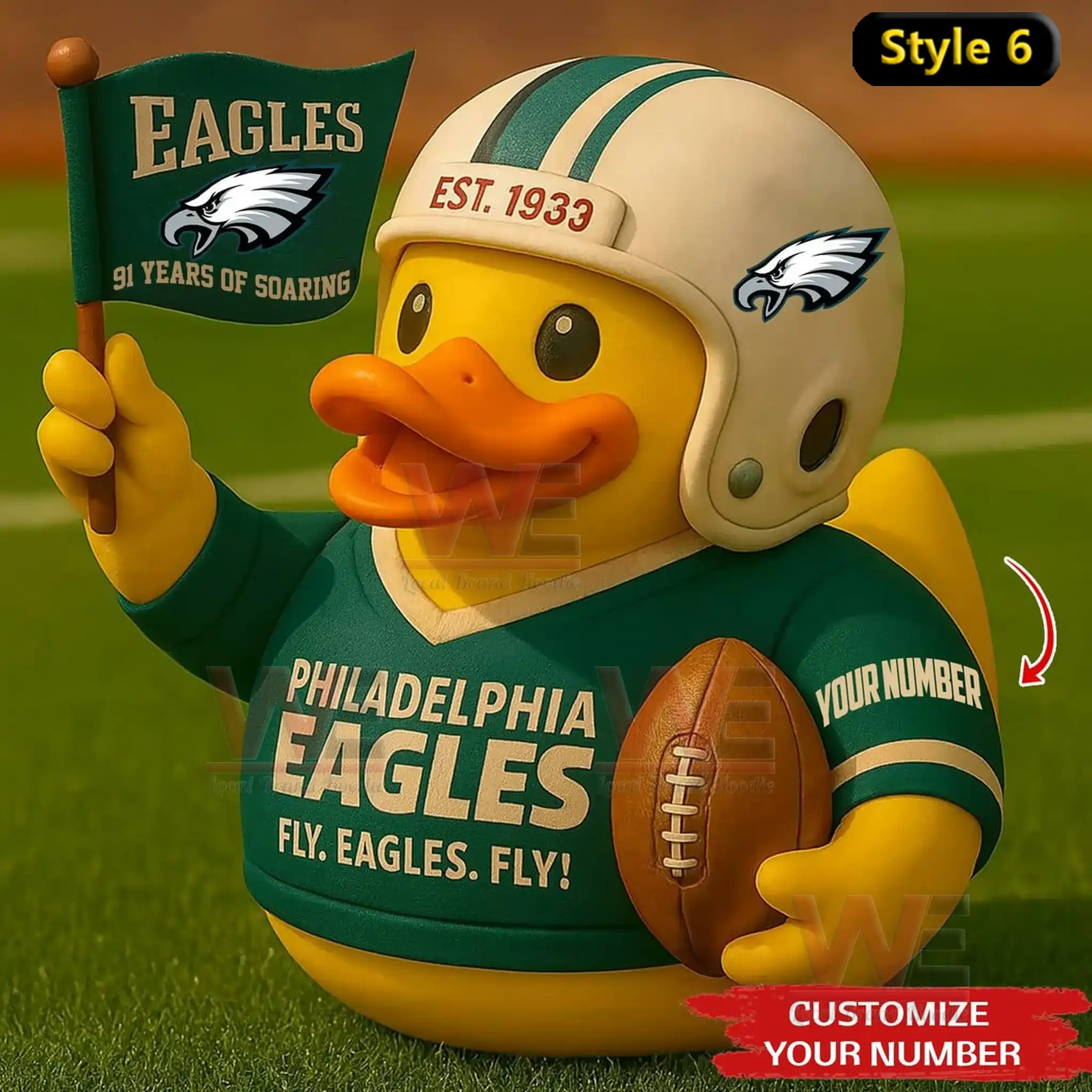 Philadelphia Eagles Player Rubber Duck 6 Philadelphia Eagles Player Rubber Duck - Image 6