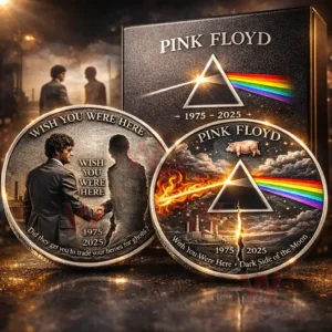 Music commemorative coins with artistic designs representing legacy emotion and connection!