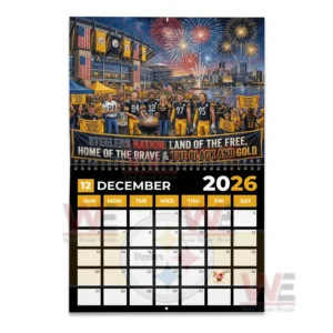 pittsburgh steelers the trerible towel 2026 wall calendar img 4 fmbml
