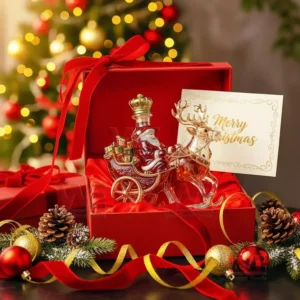 premium santa sleigh whiskey decanter bottle img 4 KoOIo