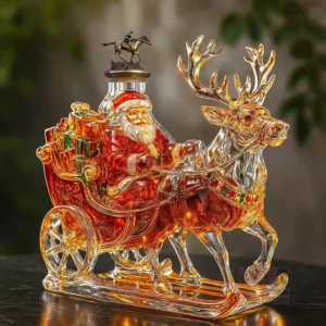 premium santa sleigh whiskey decanter bottle img 8 QfizI