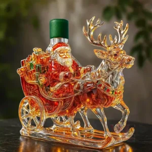 premium santa sleigh whiskey decanter bottle img 9 3CjBj