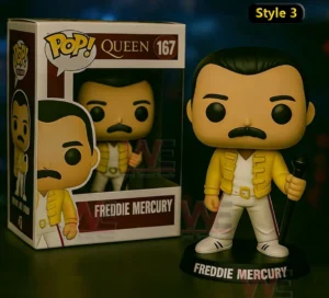 Freddie Mercury collectible figure holding a microphone in a strong performance pose!