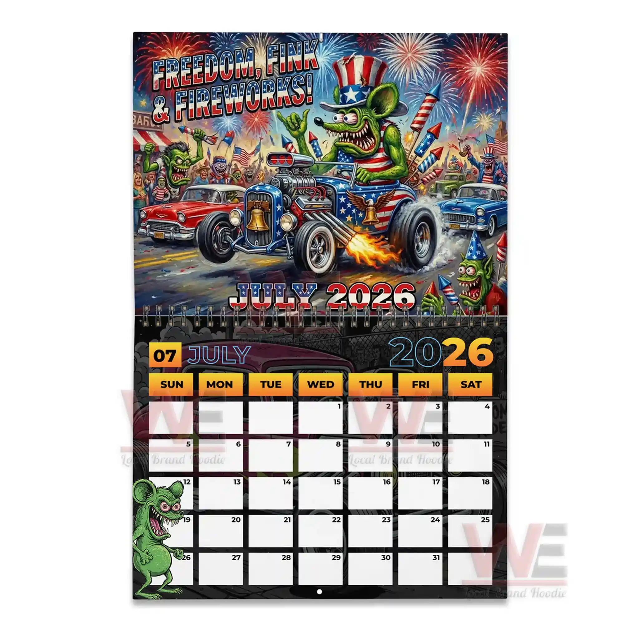 Rat Fink 2026 Wall Calendar 5 Rat Fink 2026 Wall Calendar - Image 5