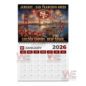 San Francisco 49ers 2026 Wall Calendar 11 san francisco 49ers 2026 wall calendar img 4 jpfaR