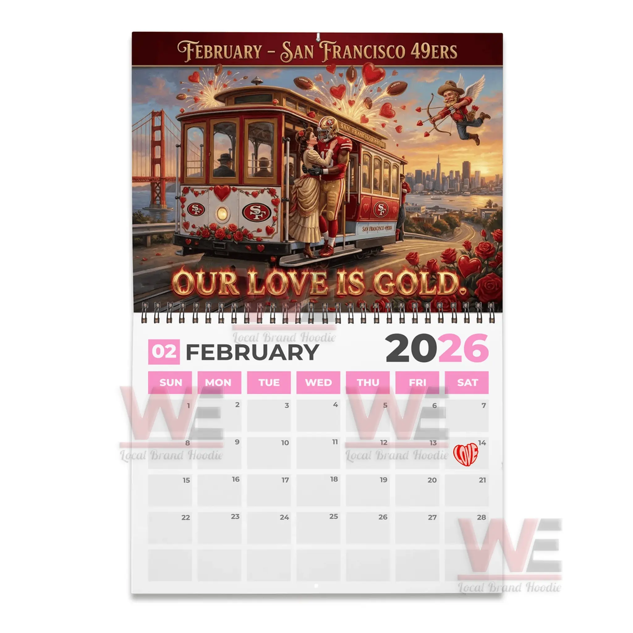 San Francisco 49ers 2026 Wall Calendar 6 San Francisco 49ers 2026 Wall Calendar - Image 6