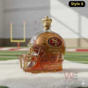 san francisco 49ers 80th anniversary 1946 2026 helmet custom whiskey bottle img 4 qGW1D