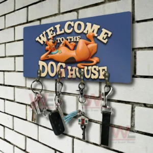 Scooby Doo Welcome to the Dog House Personalized Wall Key Holder
