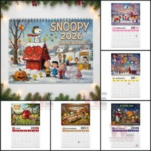 snoopy 2026 wall calendar img 3 VNj2B
