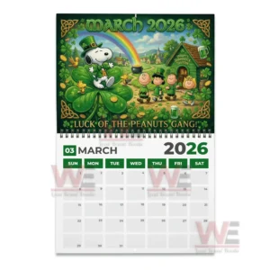 snoopy 2026 wall calendar img 4 nghsj