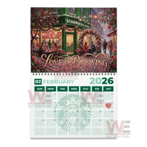 Starbucks 2026 Wall Calendar 12 starbucks 2026 wall calendar img 5 bkOan