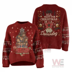 Stranger Things Christmas Things Fur Sweater 11 stranger thing christmas things fur sweater img 5 fkuTI