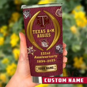 texas a26m aggies 131st anniversary 1894 2025 custom tumbler img 2 m91o6