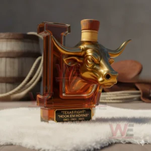 texas longhorns hook em horns custom whiskey bottle img 4 gsMgW