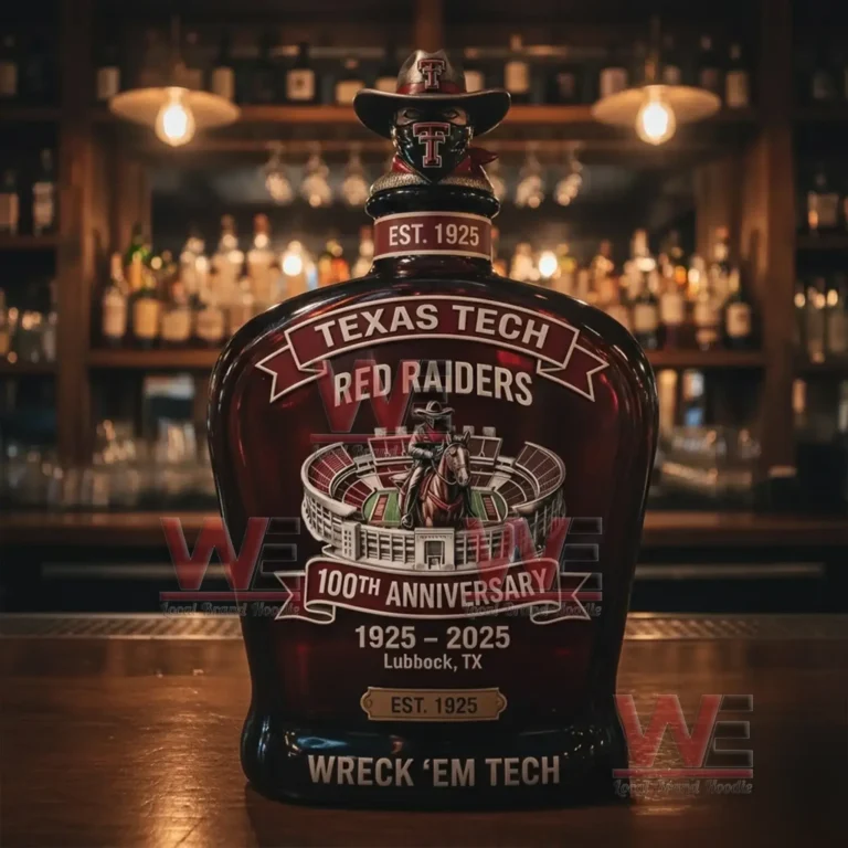 Texas Tech Red Raiders 100Th Anniversary Wreck 'Em Tech Whiskey Bottle ...