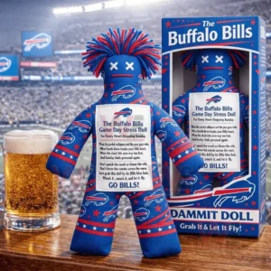 The Buffalo Bills Game Day Stress Doll Go Bills