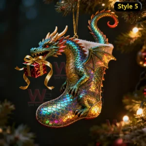 the enchanted santa 26 dragon sleigh ornament img 8 GRuy6