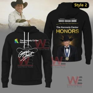 The Kennedy Center Honors George Strait Shirt, Hoodie 5 Black hoodie with Kennedy Center Honors logo and George Strait portrait on the back!