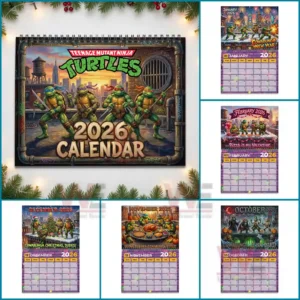 tmnt teenage mutant ninja turtles 2026 wall calendar img 4 126Za