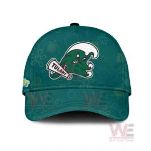 Green Tulane Green Wave cap with mascot logo on the front panel!