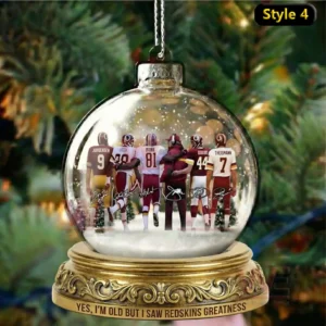 washington commanders globe christmas ornament img 4 4GpFj