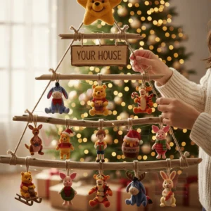 Winnie-the-Pooh Premium Rustic Wall Christmas Tree