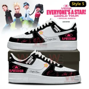 5SOS EVERYONE’S A STAR! World Tour Air Force 1 Shoes 12 5sos everyoneE28099s a star world tour air force 1 shoes img 4 MshlO