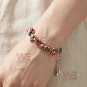Atlanta Falcons Rise Up Falcons Forever Adjustable Charm Bracelet
