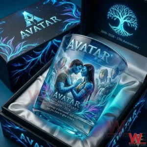 Avatar 17th Anniversary whisky glass