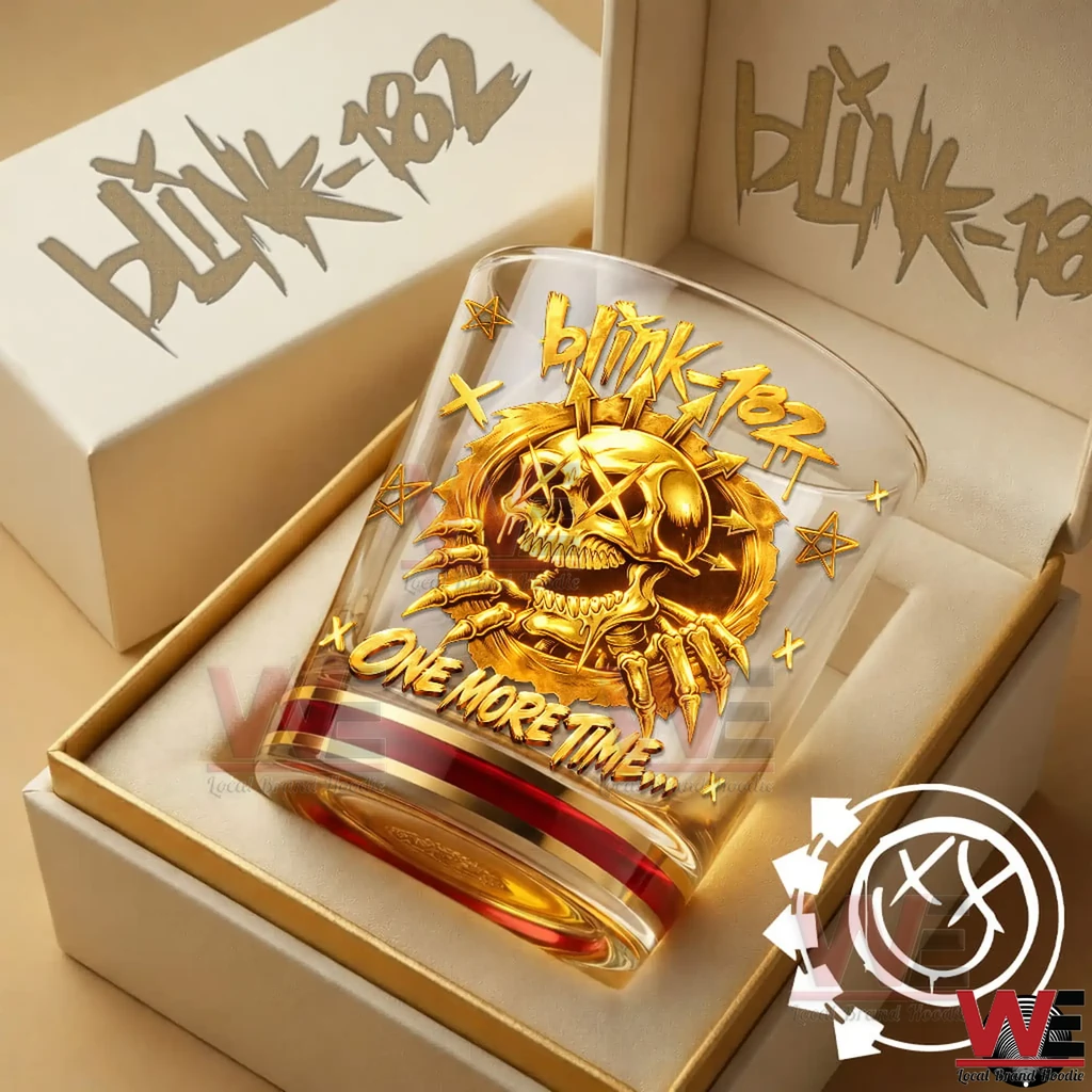 Blink 182 The Rock Show Gold Glass 6 Blink 182 The Rock Show Gold Glass - Image 6