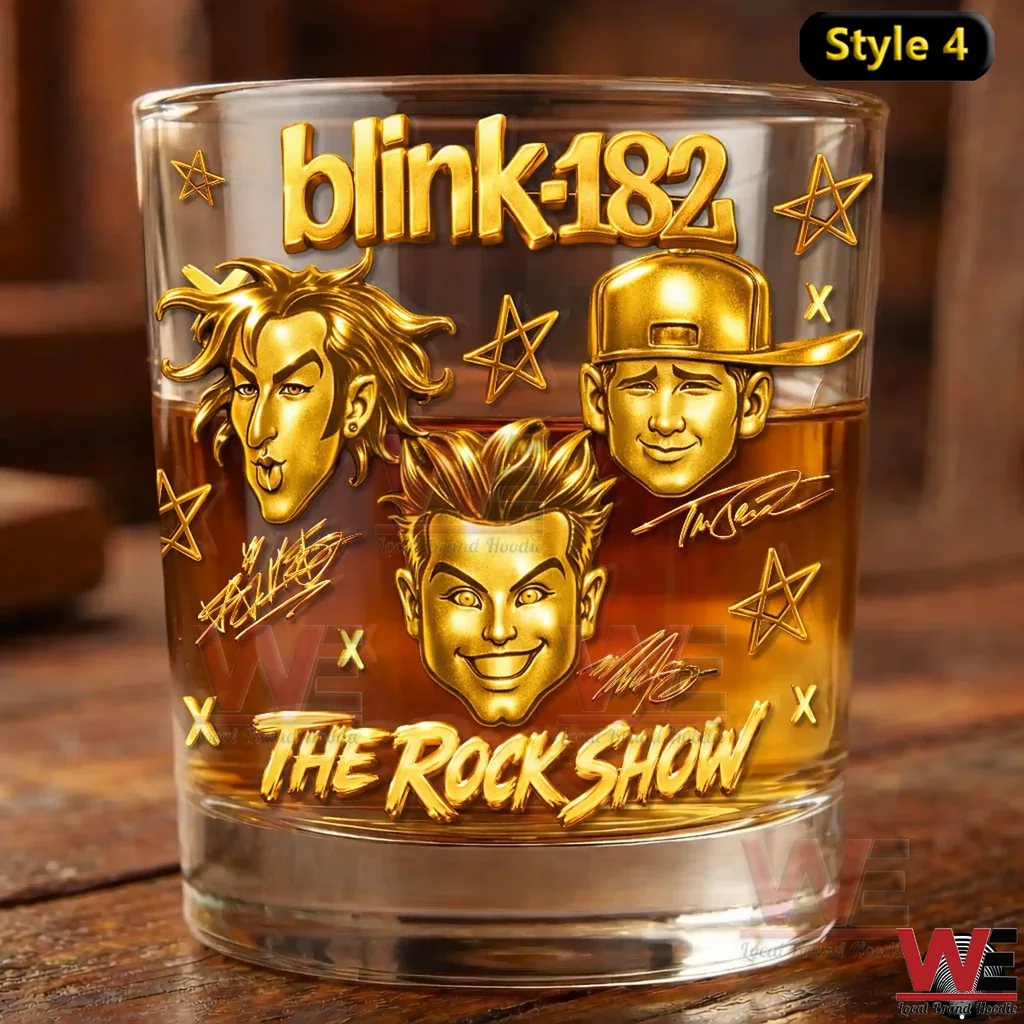 Blink 182 The Rock Show Gold Glass 9 Blink 182 The Rock Show Gold Glass - Image 9