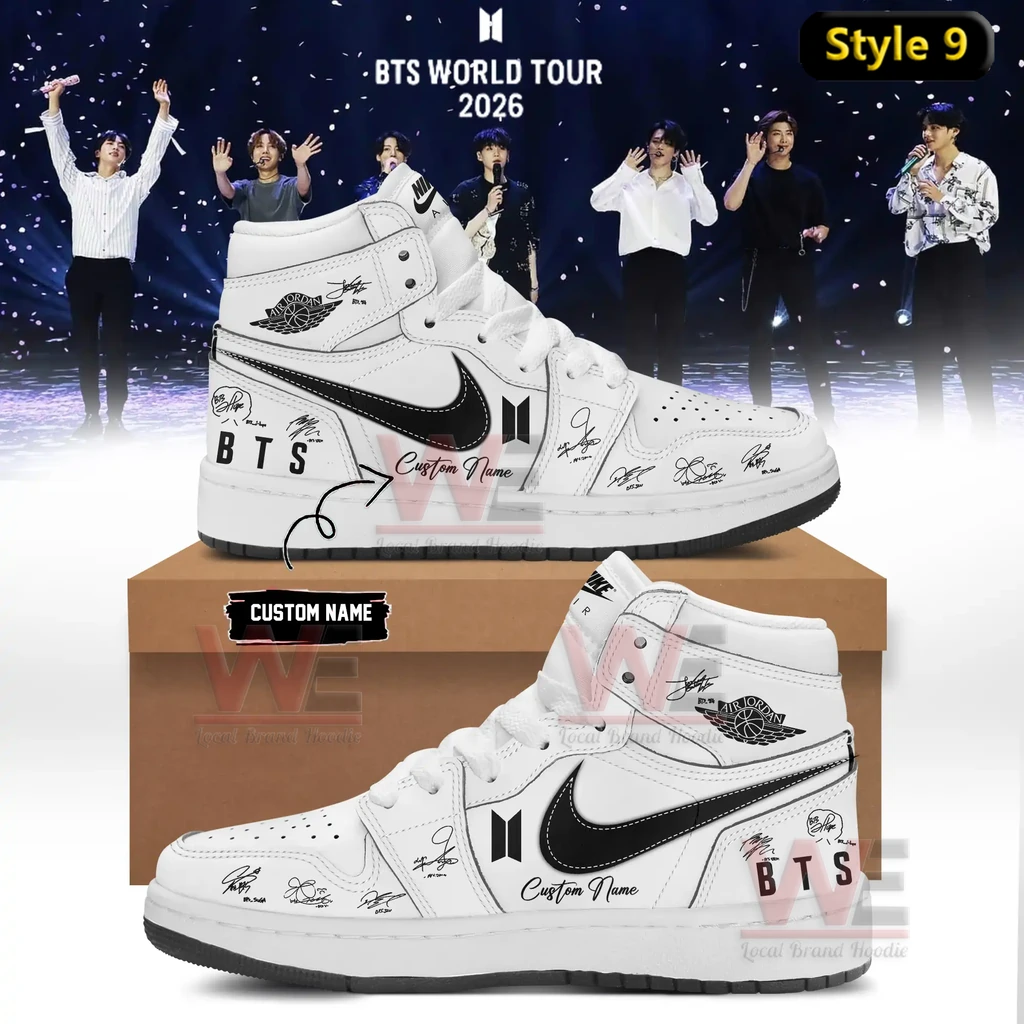BTS Comeback & World Tour 2026 Limited Edition Signature Air Jordan High Shoes 9 BTS Comeback & World Tour 2026 Limited Edition Signature Air Jordan High Shoes - Image 9