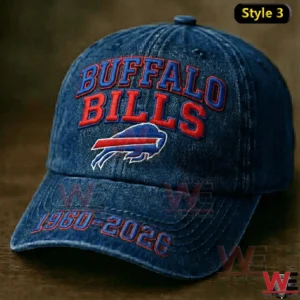Vintage style football team cap with embroidered logo on dark background!