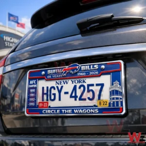 Buffalo Bills 66th Anniversary Car License Plate Frame
