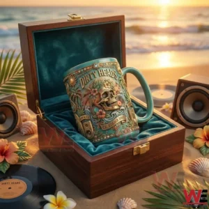 Dirty Heads California Soul Mug 4 Dirty Heads California Soul mug inside a wooden box on the beach!