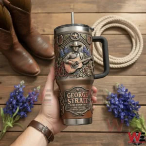 george strait pure country texas legend cowboy classic 40oz tumbler with handle welocalbrandhoodie img 4 vHAgY