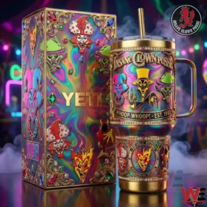 Insane Clown Posse tumbler with colorful box and detailed artwork!