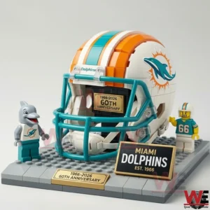 Miami Dolphins 60 anniversary helmet brick model!